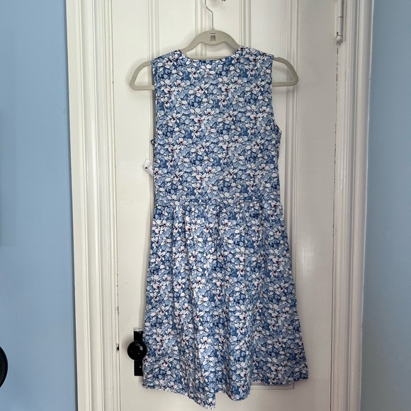 NWT Gap floral dress button front drawstring with pockets - Picture 6 of 11